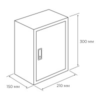 Корпус Электростандарт ЩМП-3.2.1-0 300x210x150мм ip54 металл серый 821273