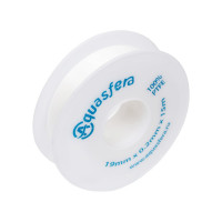 Лента Aquasfera ФУМ катушка 19мм х 0,2мм х 15м PTFE вода 6020 6020-04 008-0548
