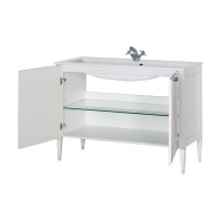 Тумба Aquanet Паола 120 белый/патина серебро 00181763