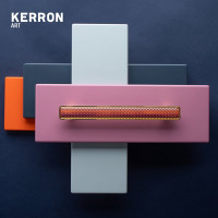 Ручка-скоба KERRON BREEZE 160 мм, полимер, золото KA3-160BR32P-OT