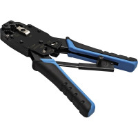 Инструмент ExeGate EX-T2008R для обжима RJ-45, RJ-11, 12, с храповым механизмом, прямой ход обжимки 293155