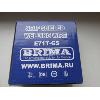 Проволока сварочная порошковая E71T-GS 1 мм, 1 кг Brima НП000001208