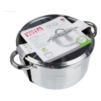 Кастрюля VETTA Фултон 24x14 см, 5.4 л, со стеклянной крышкой 822-115