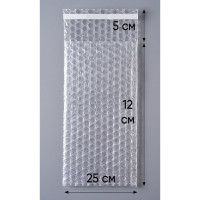 Воздушно-пузырчатый пакет PACK INNOVATION 12x25+5 см с КК 3х сл. 100 шт. IPVPPKK12255-100