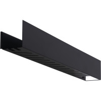 Полка Aquanet Магнум 900x120x100 мм, с крючками, черный матовый 00302222