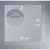 Пакет с технологическим отверстием PACK INNOVATION ПП 35x35 см, 25 мкм, 200 шт. IP00РР353525.TO-200