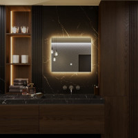 Зеркало Alias Квартал 90x160 с тёплой LED-подсветкой горизонтальное q901603
