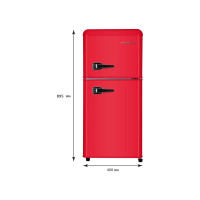 Холодильник Harper HRF-T120M RED NEW H00003474