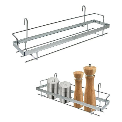 МУЛЬТИДОМ Полка д/ специй навесная на рейлинг 38х9х14 см AN52-128