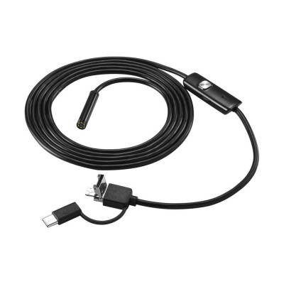 DEKO Водонепроницаемый эндоскоп 2м (Micro USB, USB, Type-C) WEC-2 065-0154