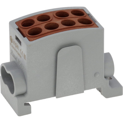 INPIN Клемма 4 подключения 2,5-16мм? 1000V 100А коричневая HL25/161P2WBN