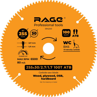 Пильный диск RAGE 594240