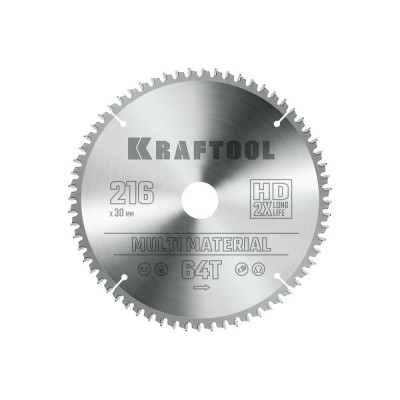 Пильный диск по алюминию KRAFTOOL Multi material 36953-216-30