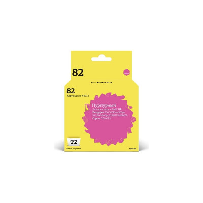 Картридж T2 (C4912A/C4912/912A/№82/82) для HP DesignJet 500, 510, 800, 815MFP, 820MFP, CC820PS, пурпурный IC-H4912