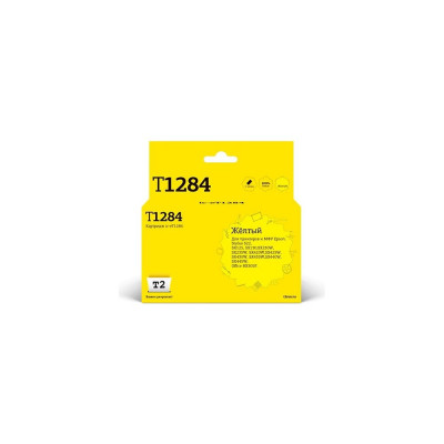 Картридж T2 (C13T12844011/T1284) для Epson Stylus S22, SX125, SX130, SX230, SX420W, Office BX305F, желтый, с чипом IC-ET1284