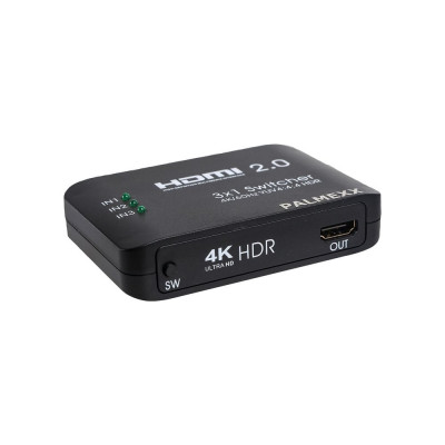 PALMEXX Свитч AYS-31V20 3HDMI1HDMI 4K/60Hz YUV 4:4:4 HDR (2160P, 3D, HDMI V2.0) PX/AYS-31V20