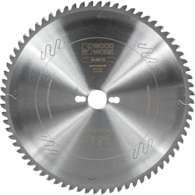 WOODWORK Диск пильный для торцовочных станков 305x2.4x30hх72t a=-5 atb 34.305.72
