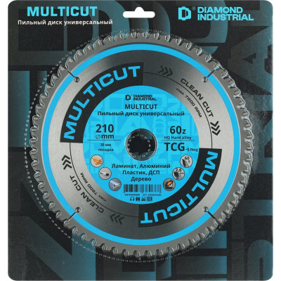 Diamond Industrial Диск пильный по мультиматериалам 210x30 мм Z=60 TCG MultiCut DIDM210Z60