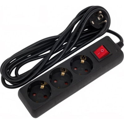 ЮПИТЕР Удлинитель 3 м черный JP8104-21