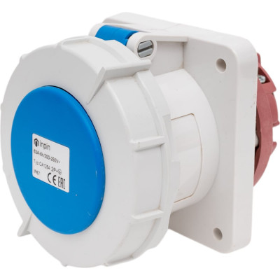 INPIN Розетка встраиваемая 63A/230V/1P+N+E/IP67, фланец 100x107 CA1264