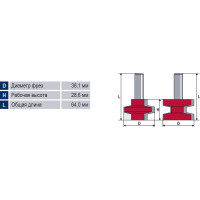 Набор фрез по дереву (2 шт.) Кратон 1 09 01 011
