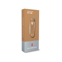 Нож-брелок Victorinox Classic SD Alox Colors Wet Sand 58 мм, 5 функций, песочный 0.6221.255G