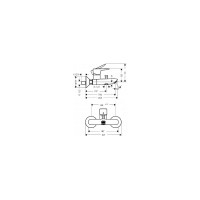 Смеситель для ванны Hansgrohe 71740670 Talis E однорычажный, ВМ, черный матовый 00055521