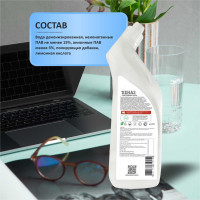 Средство для окон, для мытья стекол и зеркал КЕНАЗ стекло глянец, без разводов и царапин, 0.8 л 809950