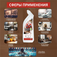 Бесхлорное дезинфицирующее средство КЕНАЗ плюс дезинфекция инструментов, поверхностей, пола, воздуха, 0.8 л 809806