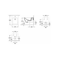 Подвесное биде Villeroy & Boch Venticello шгв 375x560x285 цвет-альпийский белый 44110001