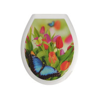 Сиденье для унитаза с крышкой МУЛЬТИДОМ Баттерфляй СП72-103