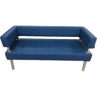 Диван Мягкий офис Сатурн трехместный синий СТР301СН