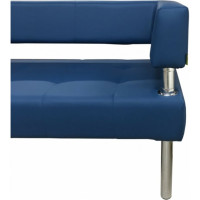 Диван Мягкий офис Сатурн трехместный синий СТР301СН