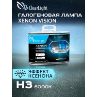 Комплект ламп Clearlight H3, 12 В, 55 Вт, XenonVision, 2 шт. MLH3XV