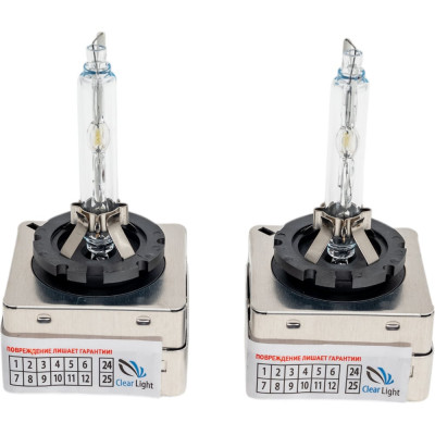 Комплект ксеноновых ламп Clearlight D3S, 5000 K, 2 шт. LDL D3S 150-0LL