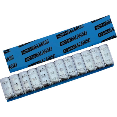 Адгезивные грузики NORM стальные, 120 г, 10-10, 50 шт. Fe 090