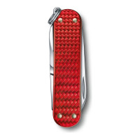 Нож-брелок Victorinox Classic SD Precious Alox Iconic Red, 58 мм, 5 функций, красный 0.6221.401G