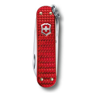Нож-брелок Victorinox Classic SD Precious Alox Iconic Red, 58 мм, 5 функций, красный 0.6221.401G