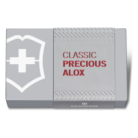 Нож-брелок Victorinox Classic SD Precious Alox Iconic Red, 58 мм, 5 функций, красный 0.6221.401G