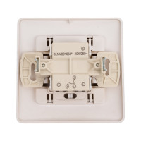 2-клавишный выключатель Systeme Electric Blanca внутренний, Титан, 10А, 250B SE BLNVS010504