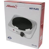 Одноконфорочная электроплитка Atlanta ATH-1736 white