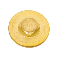 Заглушка Viega Н, 1", латунь, с квадратом, с цилиндрической резьбой 102883