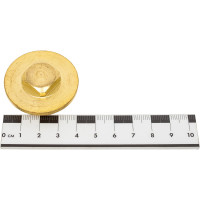 Заглушка Viega Н, 1", латунь, с квадратом, с цилиндрической резьбой 102883