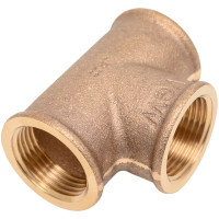 Тройник Viega, ВВВ, 1", 1", 1", бронза RX, равнопроходной 264260