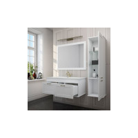 Тумба Sanflor Ванесса 95 белый и умывальник PIANO 95 С15327