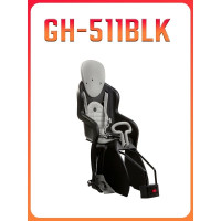 Детское кресло GHBIKE GH-511BLK, быстросъемное, максимальная нагрузка 22кг H000005531
