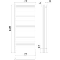 Полотенцесушитель Terminus Ното sensor quick touch П15 500x1300 4670078526953