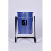 Уличная урна ПРОФМЕТСТИЛЬ металлическая, синий, металлик 402