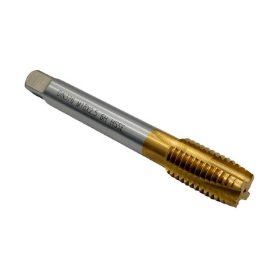 Машинно-ручной метчик для сквозных отверстий TORNERI М18x2.5 HSSE 6H DIN376 TiN 043919