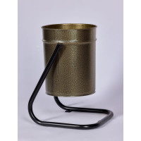 Урна уличная металлическая ПРОФМЕТСТИЛЬ бронза с креплением в асфальт 636